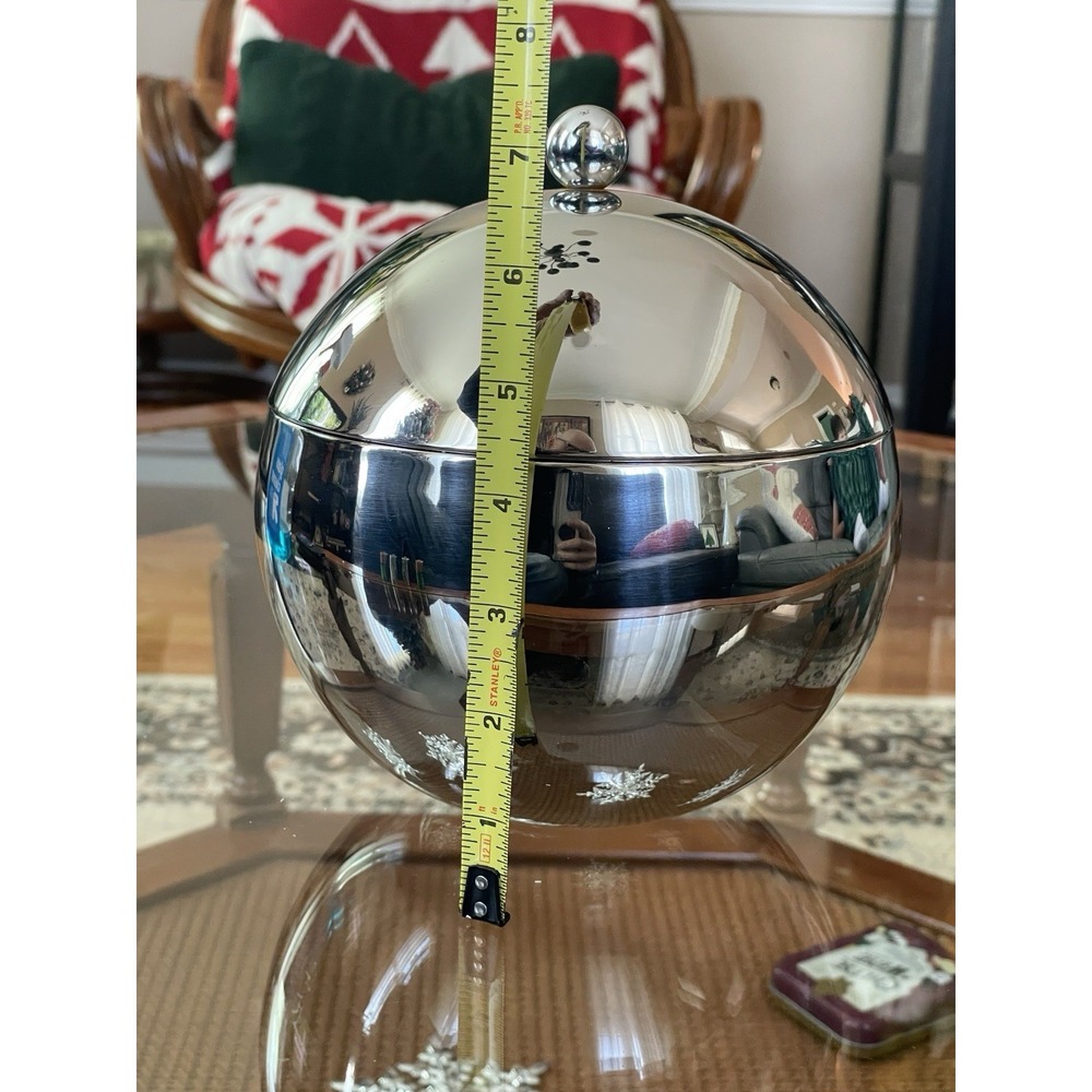 Crate & Barrel Ice Bucket Stainless Steel - Picture 2 of 5